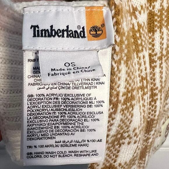 🧣HOST PICK🧣 Timberland | Caramel & Cream Buffalo Plaid Scarf | Gorpcore Nature - Picture 4 of 4